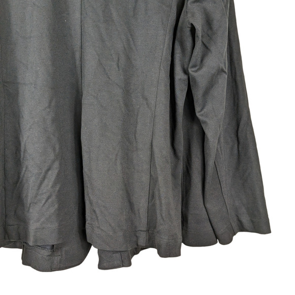 Eloquii Blazer 22 V Black Drapey Easy Fit Relaxed Long Sleeve Collar Jacket - Picture 6 of 9